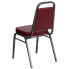 Фото #2 товара Hercules Series Trapezoidal Back Stacking Banquet Chair In Burgundy Vinyl - Silver Vein Frame
