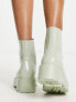 Фото #2 товара ASOS DESIGN Guava butterfly lace up wellies in mint green