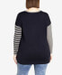 ფოტო #2 პროდუქტის Plus Size Sandy Round Neck Sweater