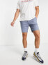 River Island skinny chino shorts in blue