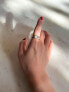 Monet — Jade & baroque pearl adjustable ring
