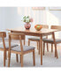 Solid Oak Round Dining Table for 6-8 People