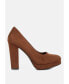 ფოტო #1 პროდუქტის delia suede block heel Sandals