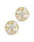 Zara Cubic Zirconia Circle Stud Earrings