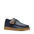 Clarks Seam Trek 26168529 Mens Blue Leather Oxfords & Lace Ups Casual Shoes