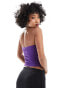 Фото #3 товара Noisy May textured tube top with tie detail in purple