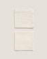 Hemstitched cotton napkins (pack of 2)