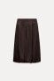 DART DETAIL BALLOON MIDI SKIRT