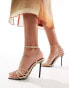 Фото #1 товара Truffle Collection high heel barely there sandals in taupe