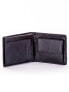 Фото #8 товара Мужское портмоне кожаное черное горизонтальное  без застежки с надписями Portfel-CE-PR-15936-SHW.17-niebieski Factory Price
