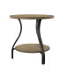 Фото #1 товара Steve Silver Denise 24" Round Wood and Metal End Table