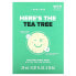 Фото #1 товара Here´s The Tea Tree, Soothing Beauty Sheet Mask , 10 Sheet Masks, 0.81 fl oz (24 ml) Each