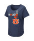ფოტო #2 პროდუქტის Women's Heathered Navy Auburn Tigers PoWered By Title IX T-shirt