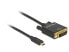 Delock 1m - USB-C/DVI 24+1 - 3840 x 2160 pixels