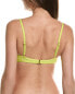 Vince Camuto Draped Bikini Top Women's Yellow Xs