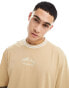 Фото #1 товара Tommy Jeans oversized tipping t-shirt in sand