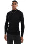 Фото #2 товара Brave Soul cotton ribbed turtle neck jumper in black