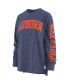 ფოტო #3 პროდუქტის Women's Navy Auburn Tigers Plus Size Two-Hit Canyon Long Sleeve T-shirt