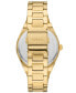 ფოტო #3 პროდუქტის Women's Scarlette Three-Hand Date Gold-Tone Stainless Steel Watch, 38mm
