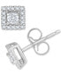 ფოტო #1 პროდუქტის Diamond Cluster Stud Earrings (1/4 ct. t.w.) in 14k White Gold