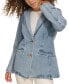 ფოტო #6 პროდუქტის Women's Cotton Denim Blazer