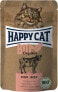 Happy Cat Bio Organic, karma dla kotów dorosłych, mokra, wołowina, 85g, saszetka