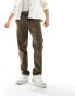 Фото #4 товара Hollister slim fit corduroy pull on trousers in brown