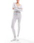 Фото #4 товара Boux Avenue heart print wrap top and legging set in grey