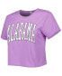 Women's Purple Alabama Crimson Tide Core Fashion Cropped T-shirt