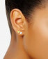 2-Pc. Set Textured Heart Stud Earrings in Sterling Silver & 18k Gold-Plate, Created for Macy's