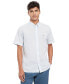 Фото #1 товара Men's Textured Short Sleeve Button-Down Shirt