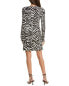 Фото #2 товара Michael Kors Collection Zebra Print Shift Dress Women's