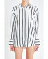 ფოტო #1 პროდუქტის Women's Wide Stripe Shirt