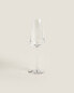 Conical crystalline flute glass