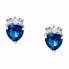 Romantic silver earrings Heart Tesori SAIW163
