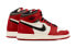 Фото #6 товара Jordan Air Jordan 1 Chicago 潮流 芝加哥 高帮 复古篮球鞋 GS 红黑白 / Кроссовки Jordan Air Jordan FD1437-612