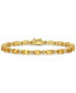 Citrine (8-1/10 ct. t.w.) & Diamond Accent Link Bracelet in 18k Gold-Plated Sterling Silver