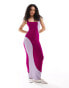 Фото #1 товара The Frolic starfish swirl mixed lurex maxi beach dress in pink