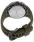 ფოტო #3 პროდუქტის Men's Solar Chronograph Coutura Green Silicone Bracelet Watch 45.5mm
