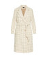 Plus Size Julissa Coat Cream houndstooth, 14 - фото #2