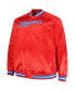 ფოტო #3 პროდუქტის Men's Red LA Clippers Hardwood Classics Throwback Wordmark Raglan Full-Snap Jacket