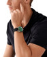 Men's Maritime Three-Hand Black Silicone Watch 42mm