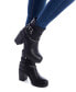 ფოტო #2 პროდუქტის Women's Heeled Booties By XTI