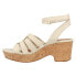 Фото #6 товара Baretraps Bonita Wedge Womens Off White Casual Sandals BT-S2311037-015-111