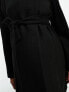 Фото #5 товара Mamalicious Maternity wrap front coat in black