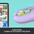 Фото #6 товара Logitech POP Mouse with emoji - Ambidextrous - Optical - RF Wireless + Bluetooth - 4000 DPI - Green