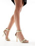Фото #7 товара Public Desire Take Over puff strap sandal in gold