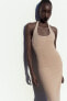 Фото #2 товара Платье облегающего кроя с горловиной халтер ZARA