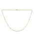 ფოტო #1 პროდუქტის Thin Minimalist 1.5MM Yellow Gold Plated Stainless Steel Celestial Curb link with Tiny Stationary Ball Saturn Chain Necklace For Women 20 Inch