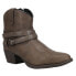 Фото #2 товара Dingo Aydra Embroidery Round Toe Cowboy Booties Womens Brown Casual Boots DI8971